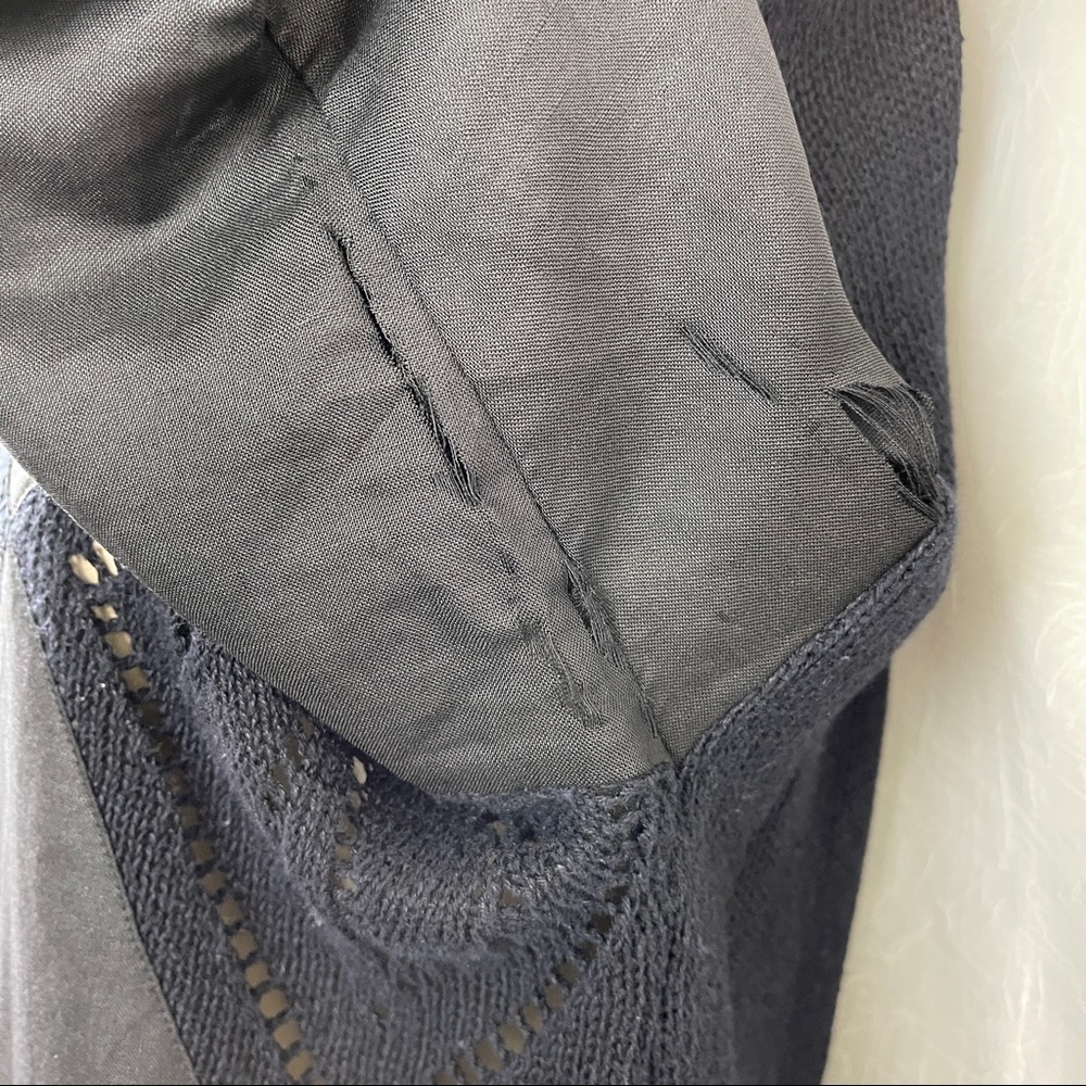 🚫SOLD🚫 VTG 80’s Black Open Knit Diamond Panel - Picture 16 of 16